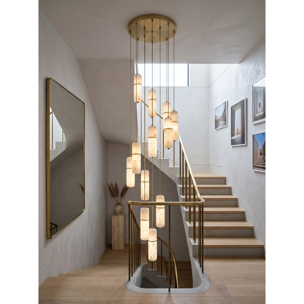Lampadario Canella Alabastro