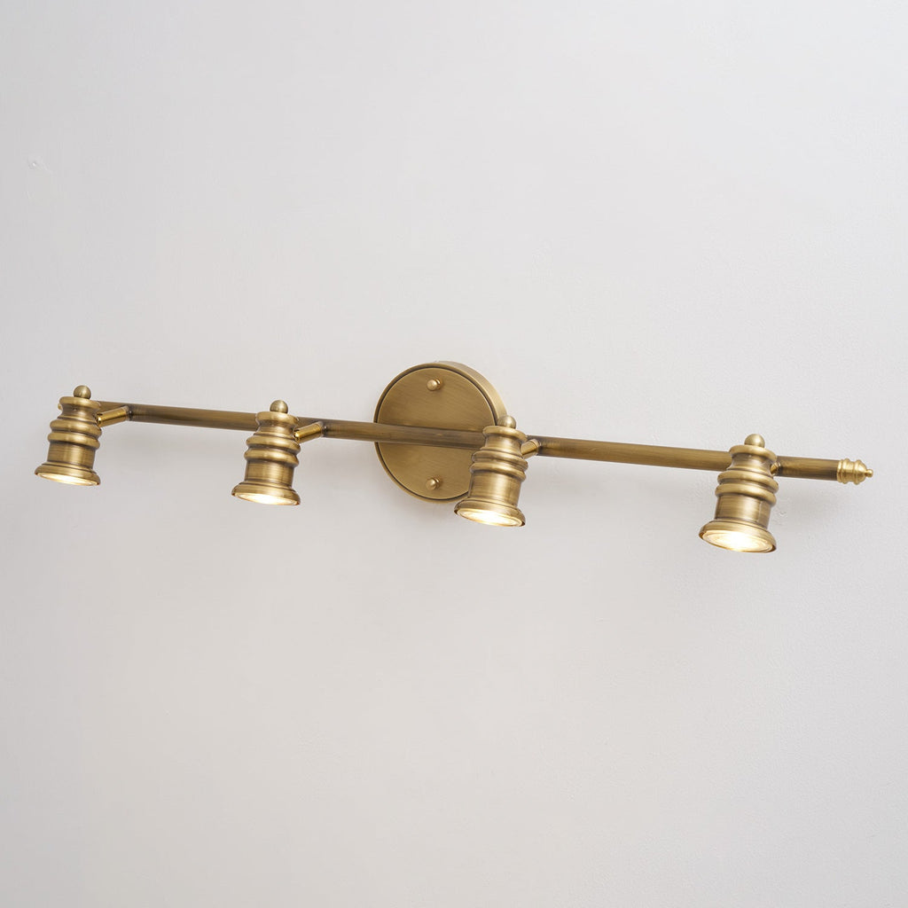 Lampada da Parete in Ottone Halophane