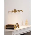 Lampada da Parete in Ottone Halophane