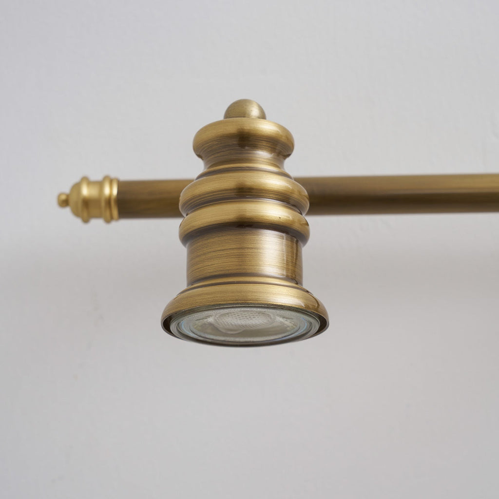 Lampada da Parete in Ottone Halophane