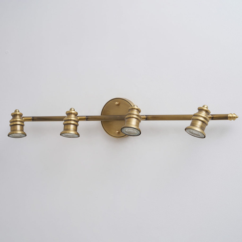 Lampada da Parete in Ottone Halophane