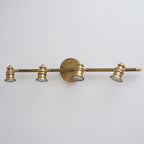 Lampada da Parete in Ottone Halophane