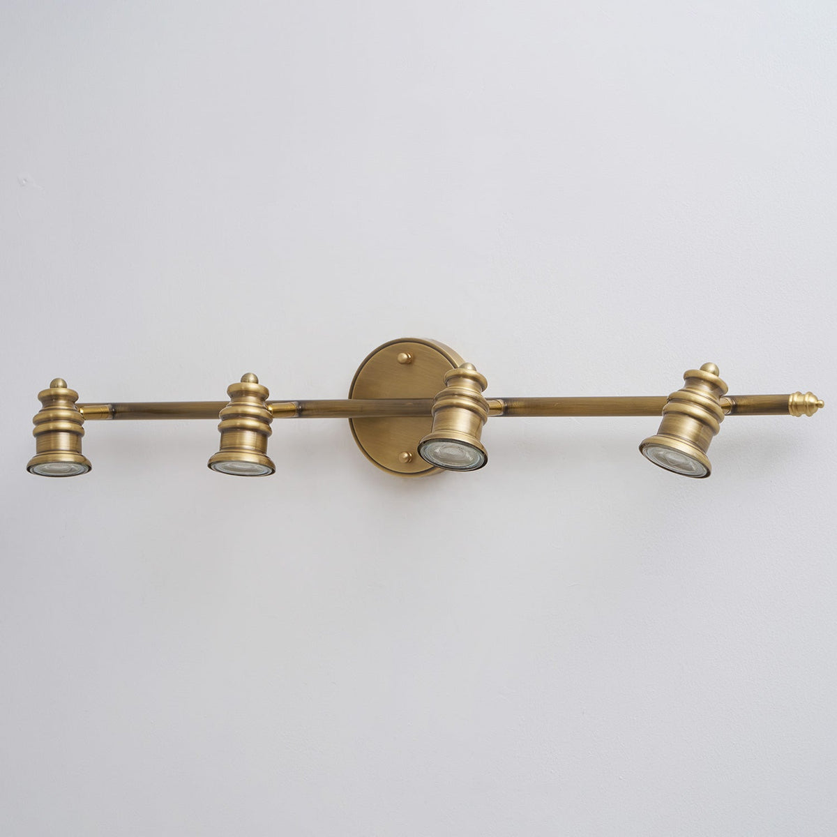Lampada da Parete in Ottone Halophane
