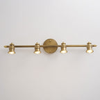 Lampada da Parete in Ottone Halophane