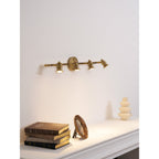 Lampada da Parete in Ottone Halophane