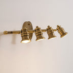 Lampada da Parete in Ottone Halophane