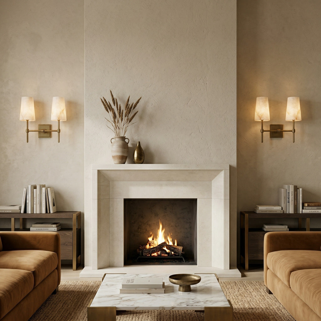 Applique da muro Hillsdale Alabaster