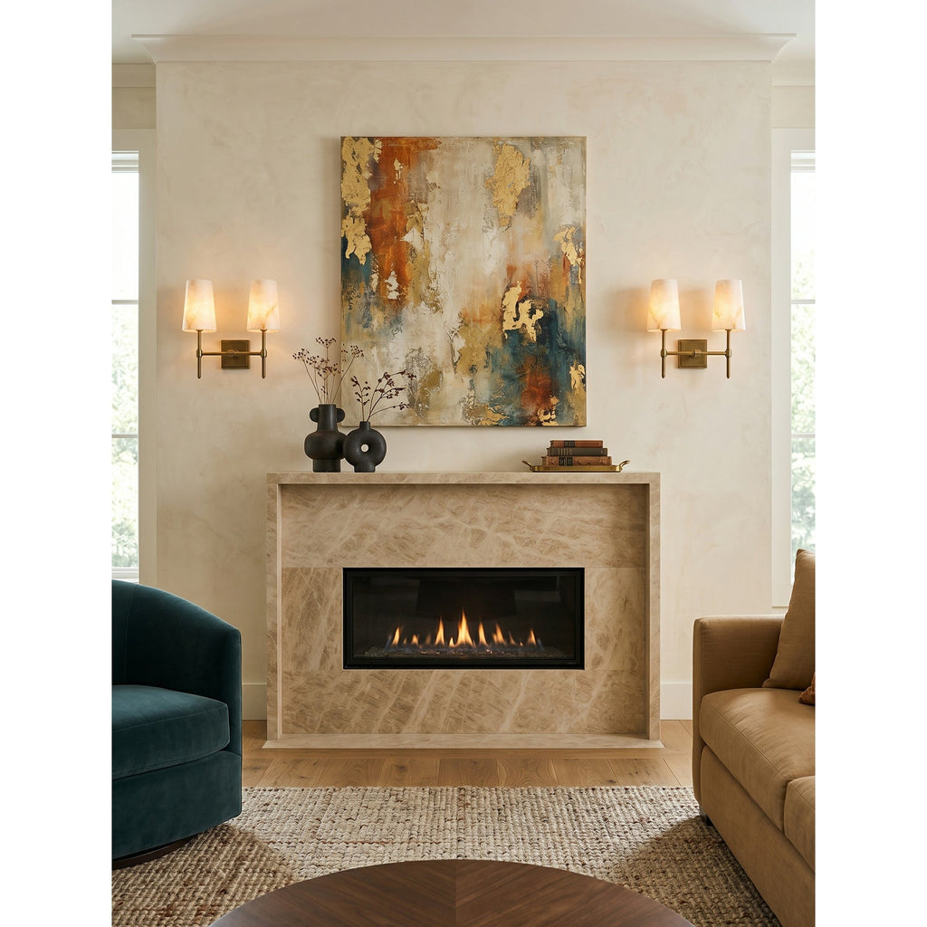 Applique da muro Hillsdale Alabaster