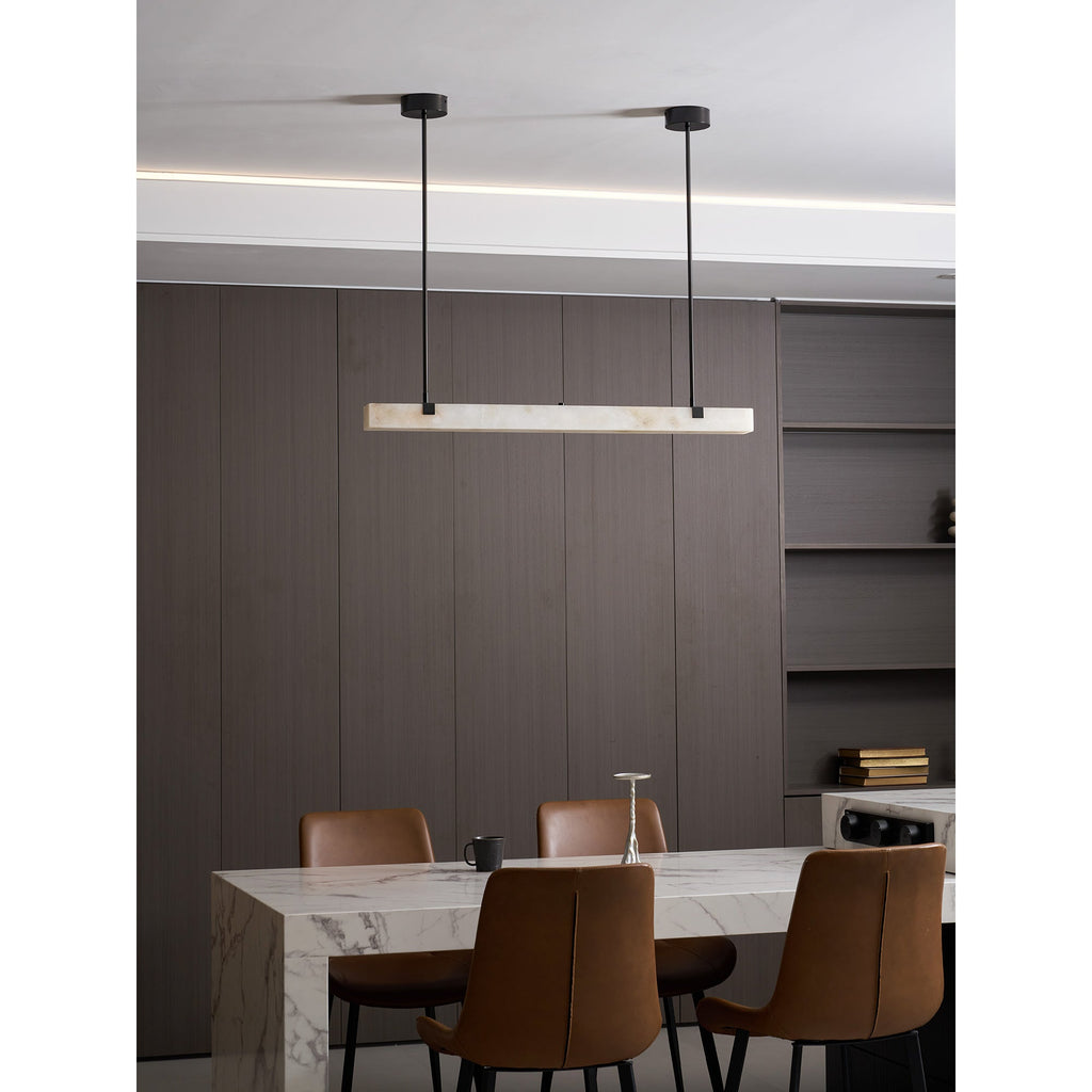 Lampadario Mission Alabastro