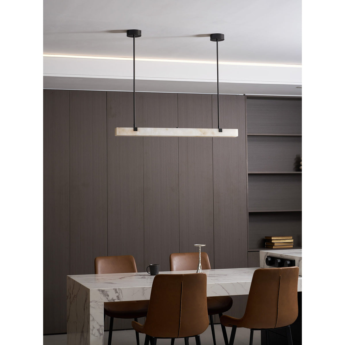 Lampadario Mission Alabastro
