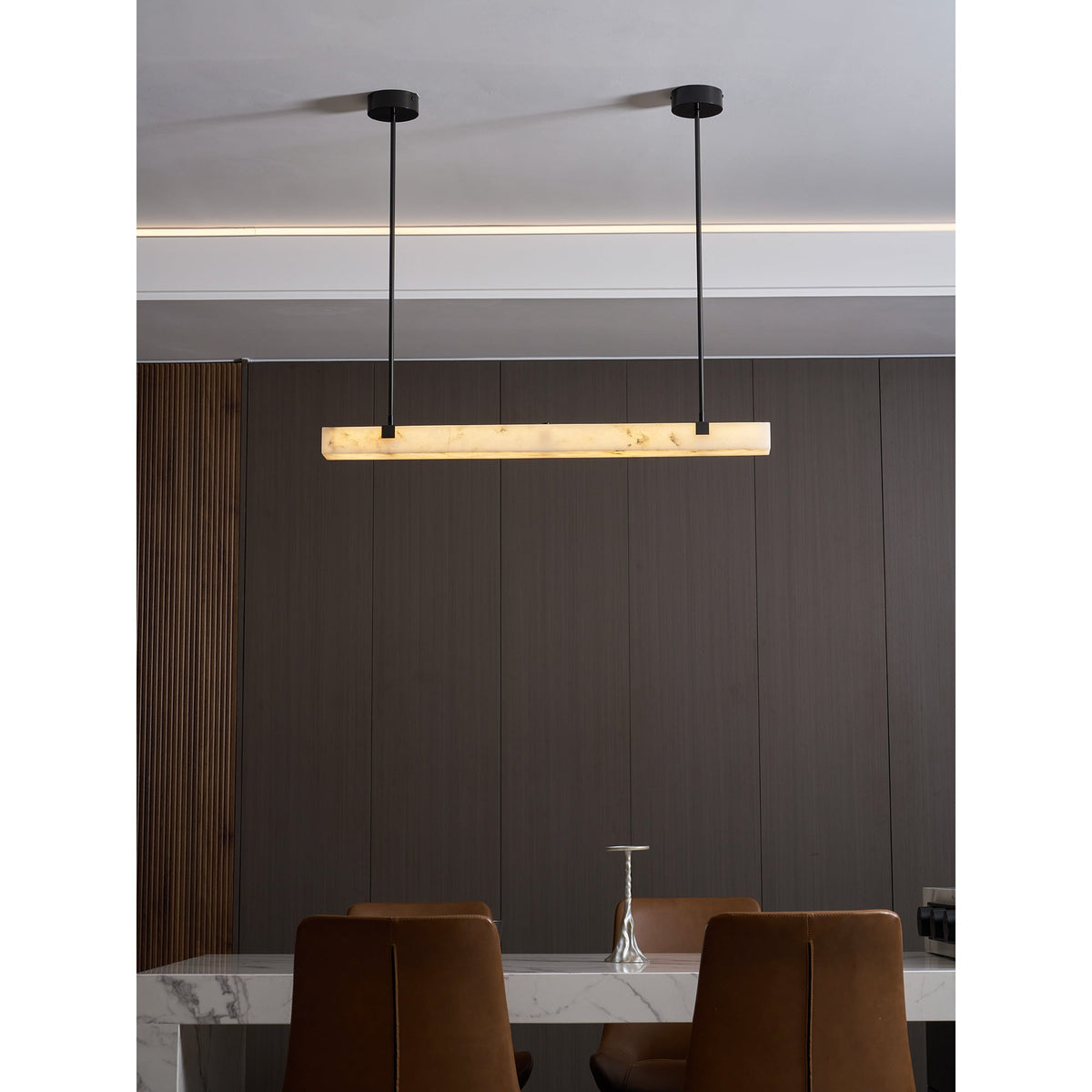 Lampadario Mission Alabastro
