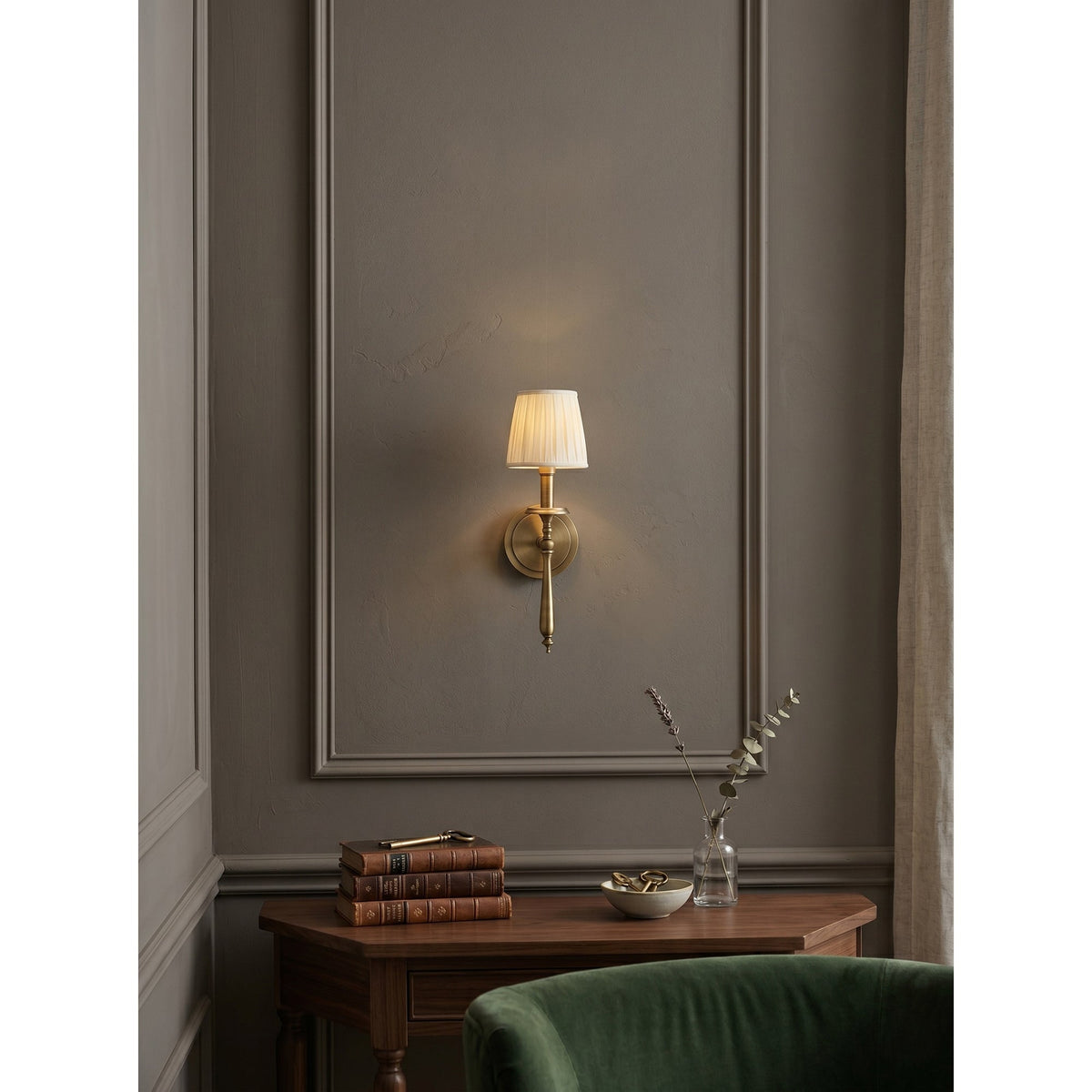 Applique da Parete in Ottone Oxford