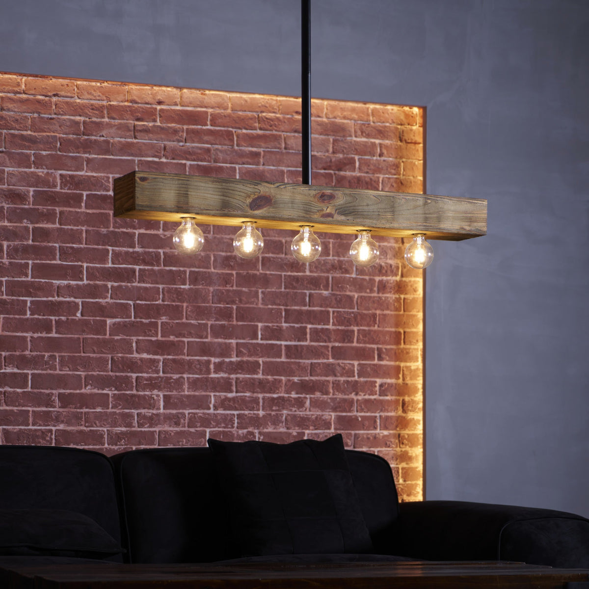 Lampadario a Isole in Legno