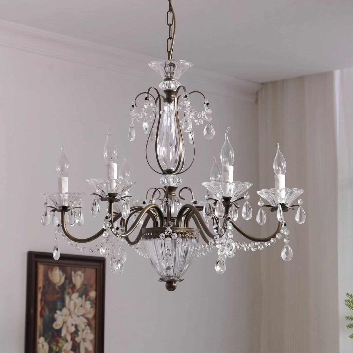 Lampadario in Cristallo Venatici