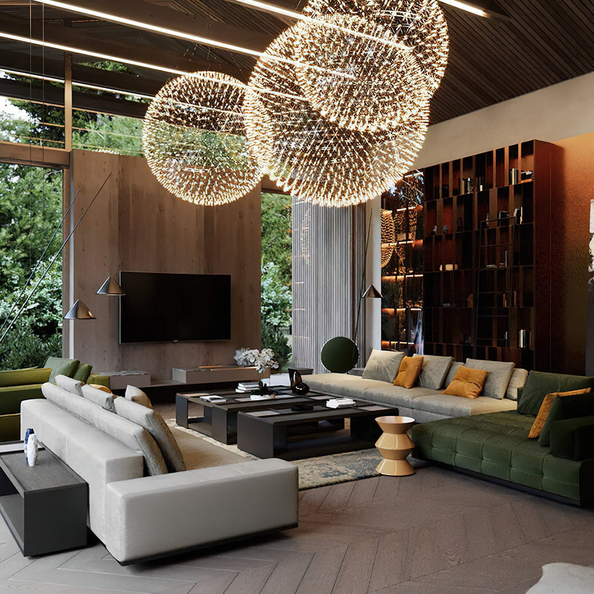 Sfera Pendente LED Geodetica