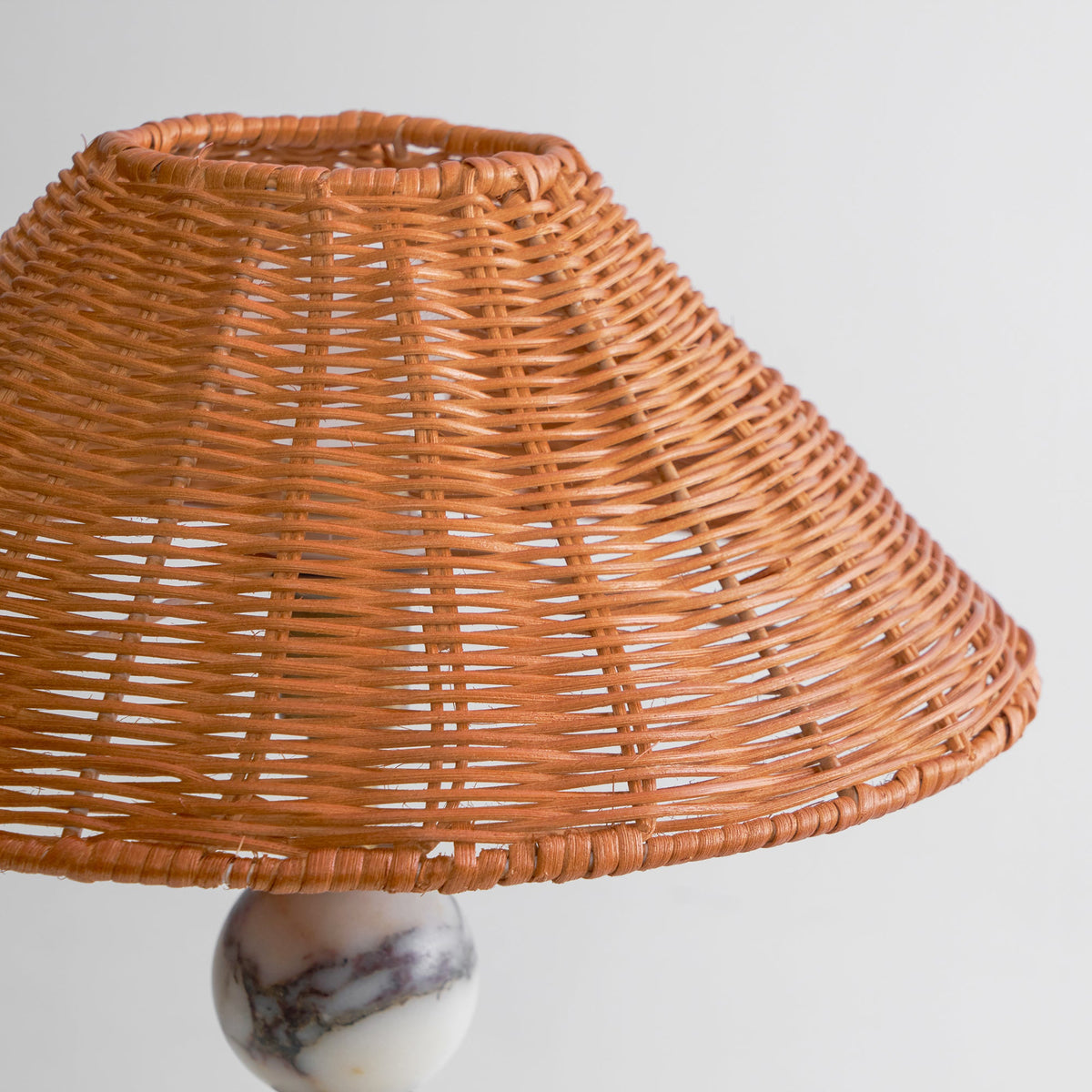 Lampada da Tavolo in Marmo Rattan