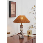 Lampada da Tavolo in Marmo Rattan
