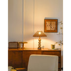 Lampada da Tavolo in Marmo Rattan