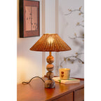 Lampada da Tavolo in Marmo Rattan