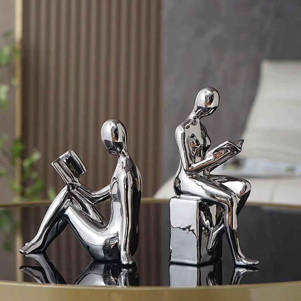 Set di Sculture Fermalibri Read & Rest