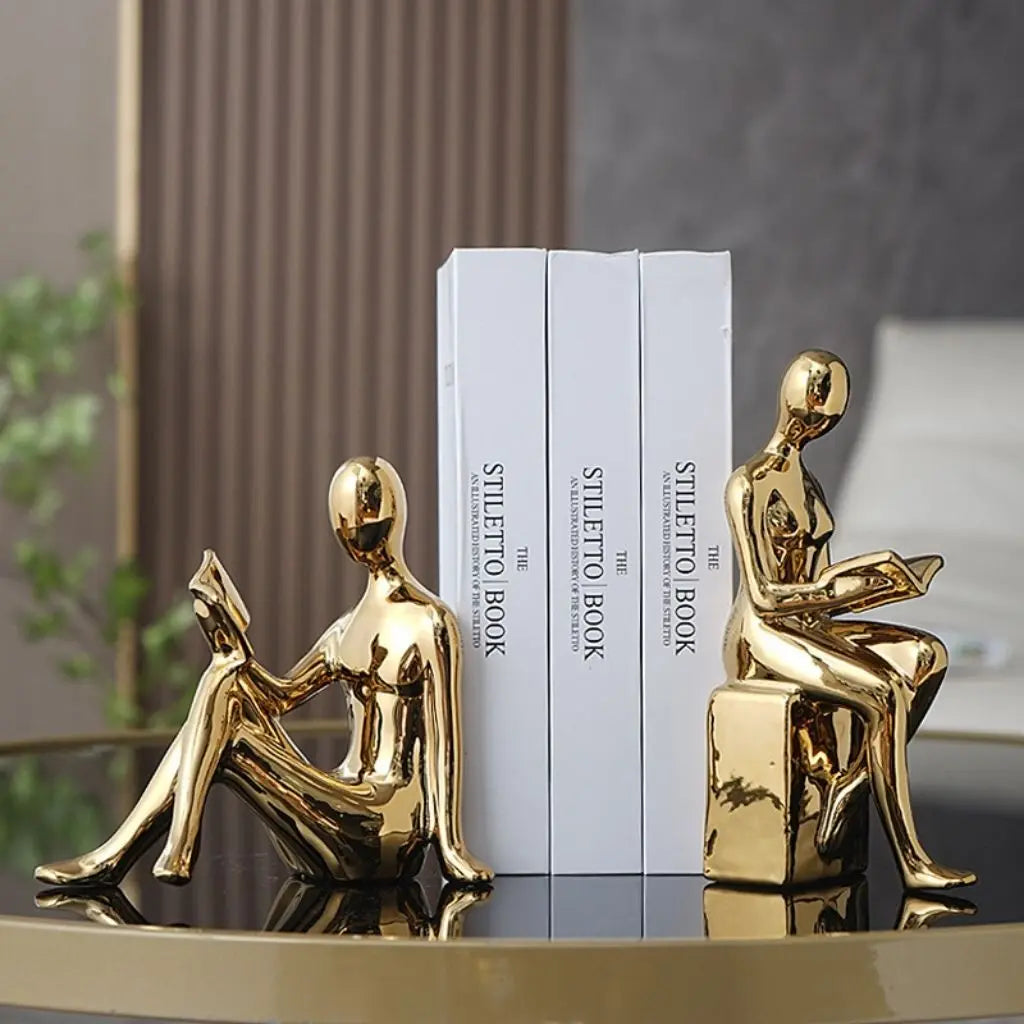 Set di Sculture Fermalibri Read & Rest