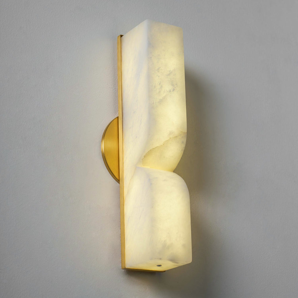 Lampada da Parete Rettangolare in Alabastro