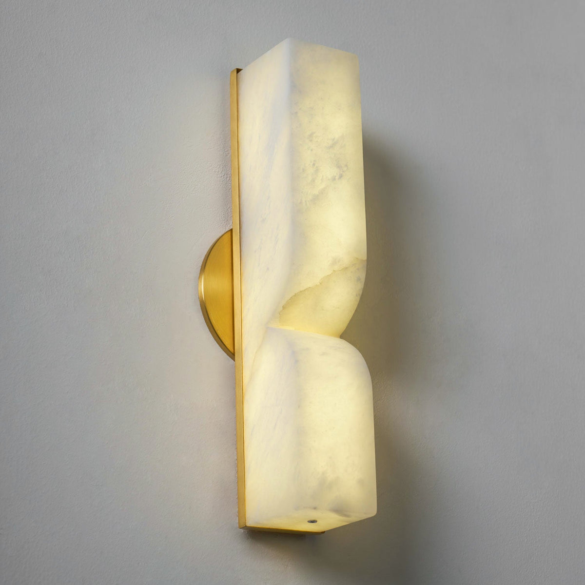 Lampada da Parete Rettangolare in Alabastro