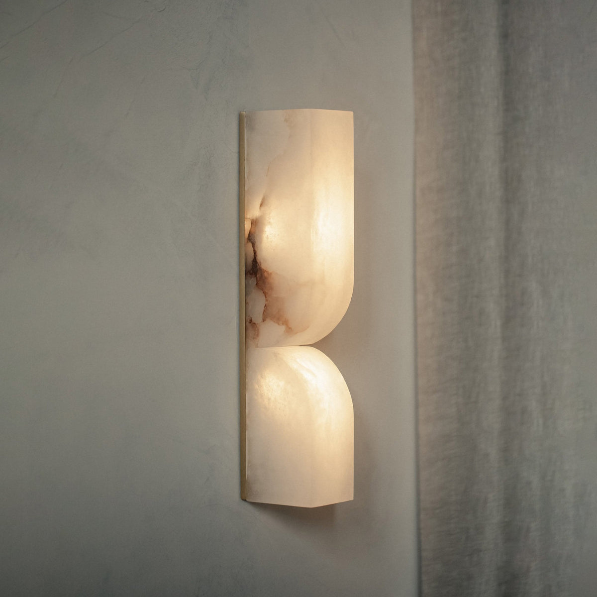 Lampada da Parete Rettangolare in Alabastro