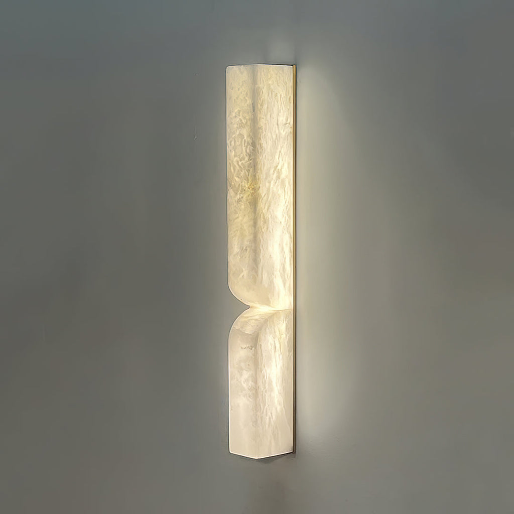 Lampada da Parete Rettangolare in Alabastro