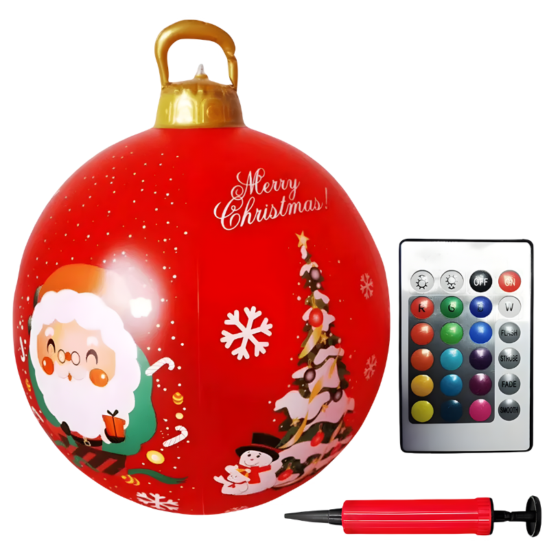Decorazione Natalizia in PVC per Esterni con Illuminazione LED Colorata