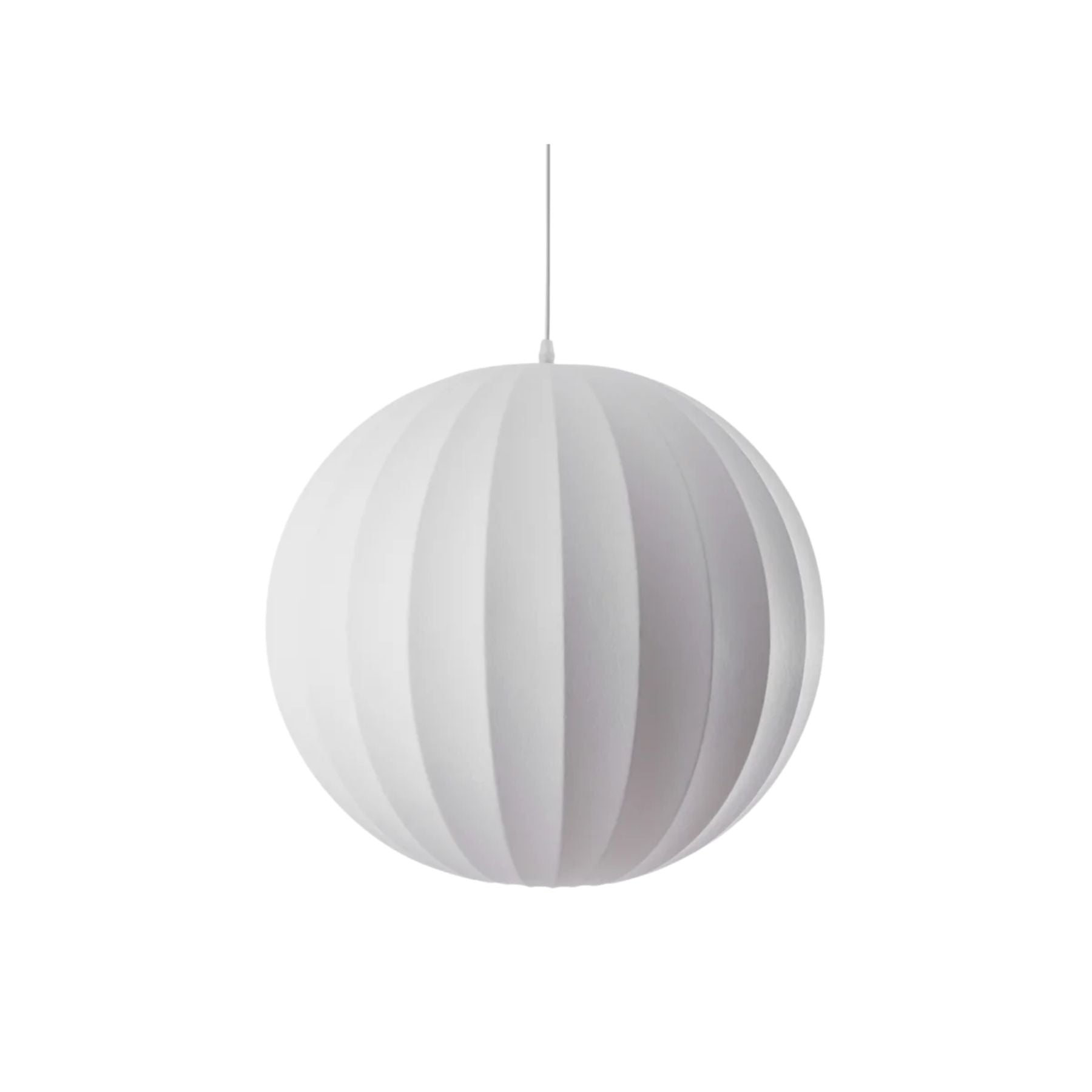 Renkoy Lampadario – Seta – Bianco caldo – Ø 30 cm – Forma elegante