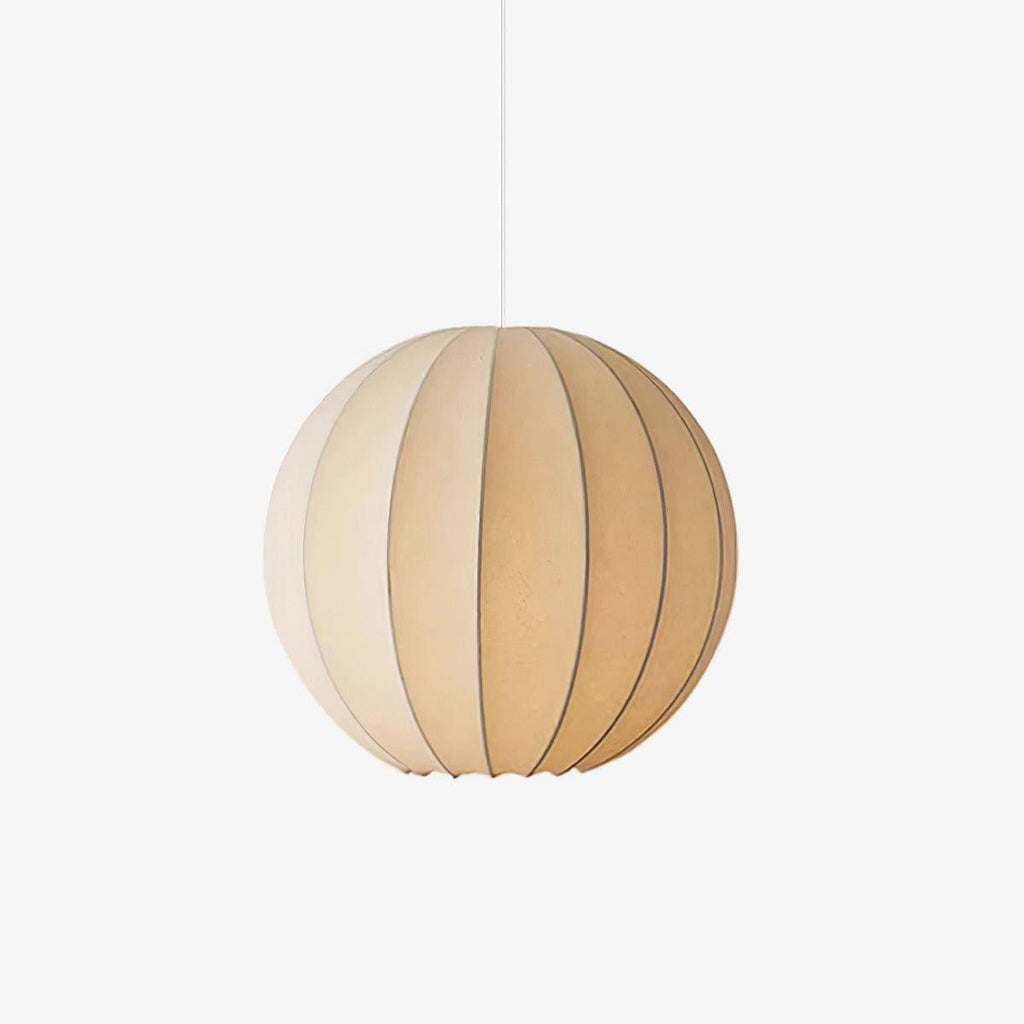 Renkoy Lampadario – Seta – Bianco caldo – Ø 30 cm – Forma elegante