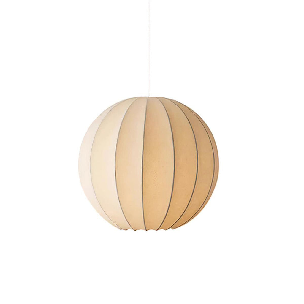 Renkoy Lampadario – Seta – Bianco caldo – Ø 30 cm – Forma elegante