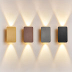 Lampada da parete Resilux – Alluminio – Bianco caldo – Rettangolare – Lampada a LED moderna per interni eleganti