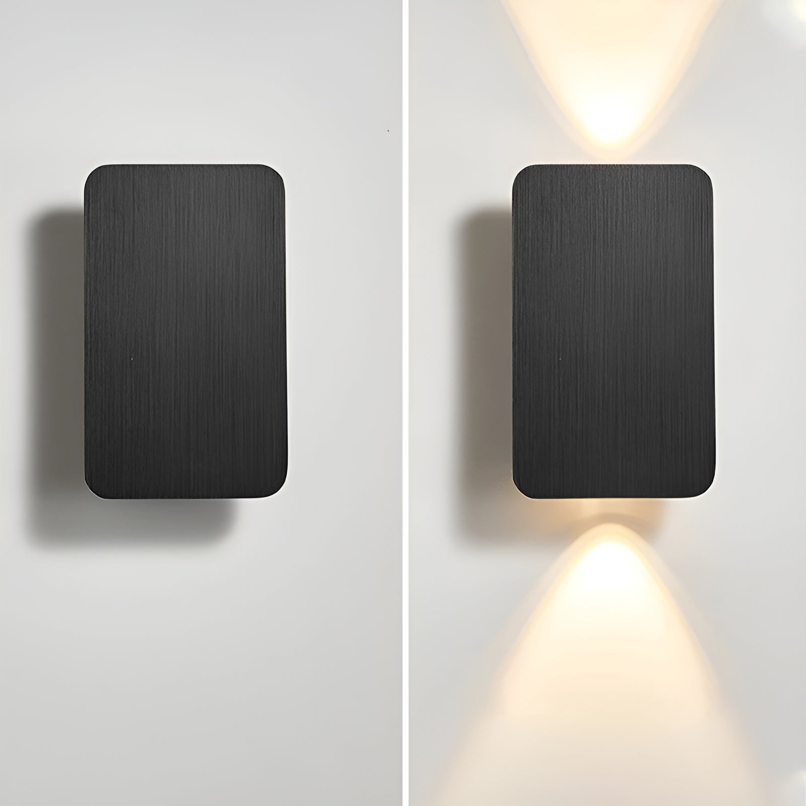 Lampada da parete Resilux – Alluminio – Bianco caldo – Rettangolare – Lampada a LED moderna per interni eleganti