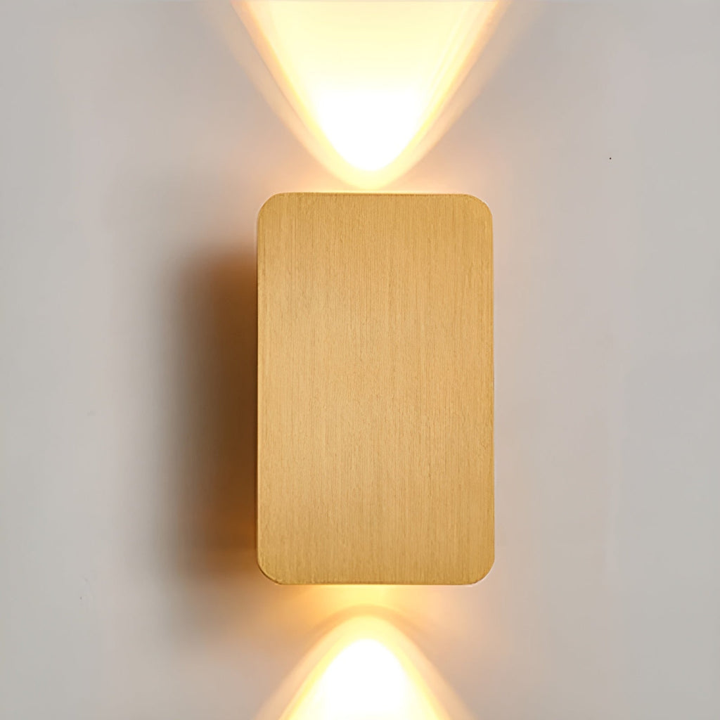 Lampada da parete Resilux – Alluminio – Bianco caldo – Rettangolare – Lampada a LED moderna per interni eleganti