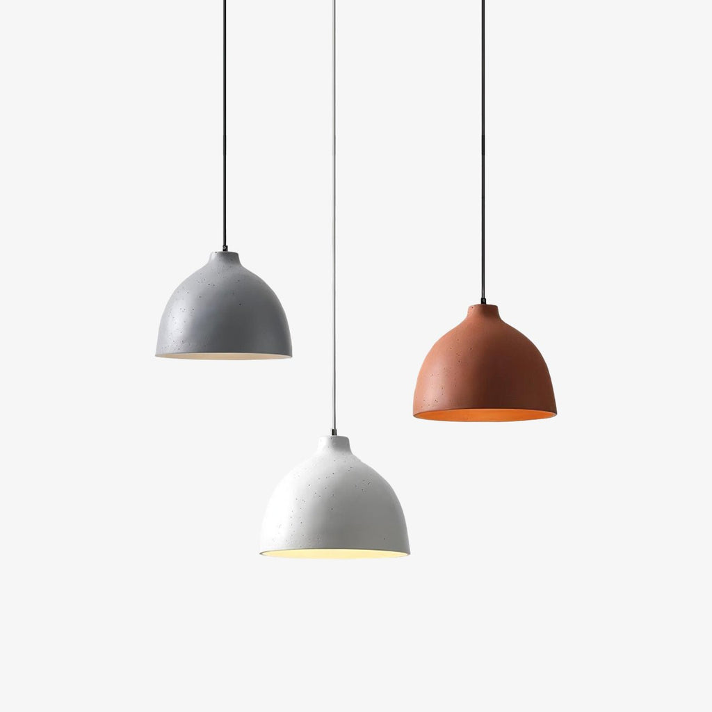 Lampada a sospensione in resina