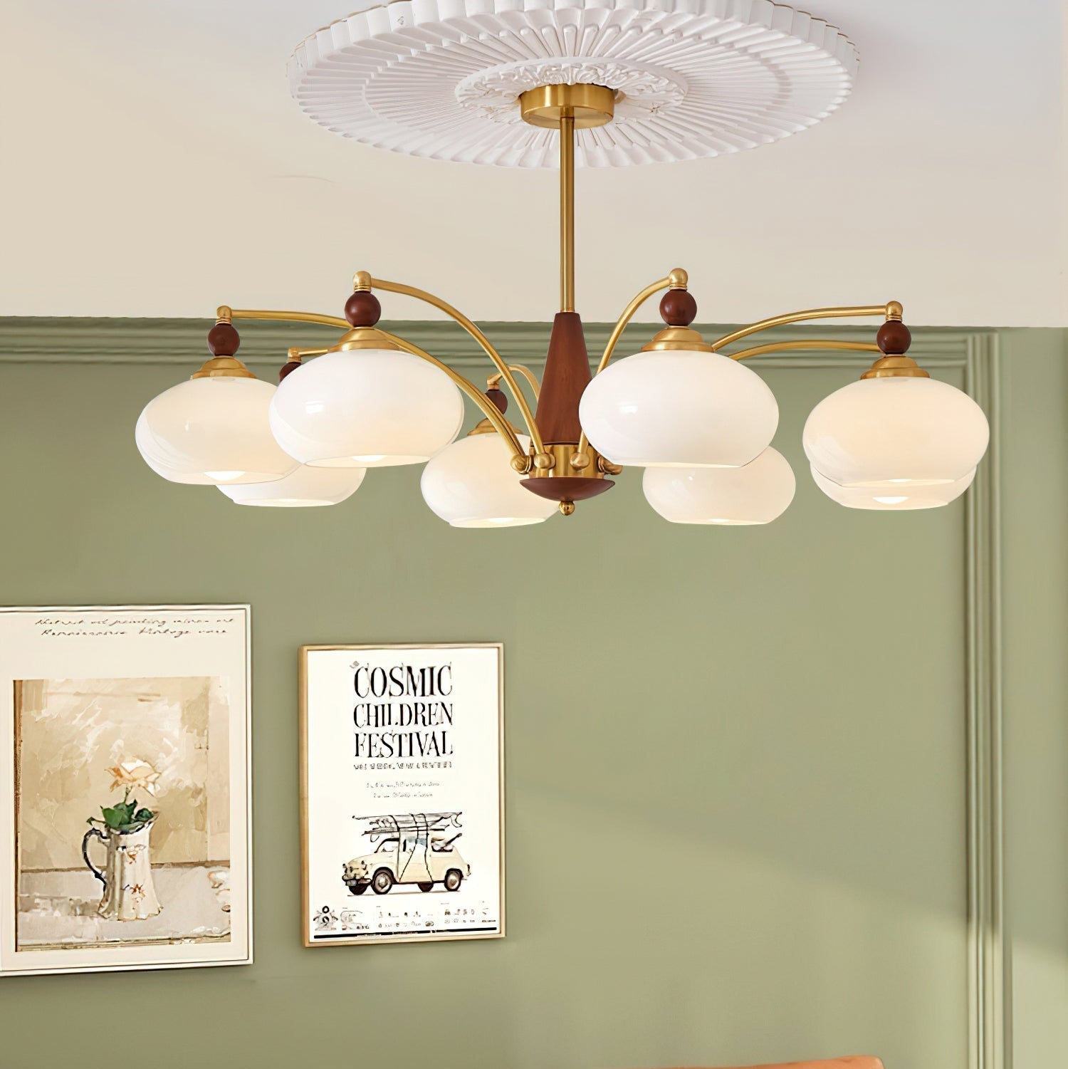 Cluster di Lampadari Retro Charlotte