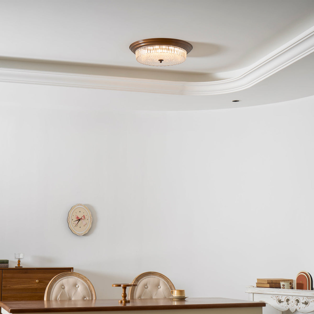 Lampada da soffitto retro a flush