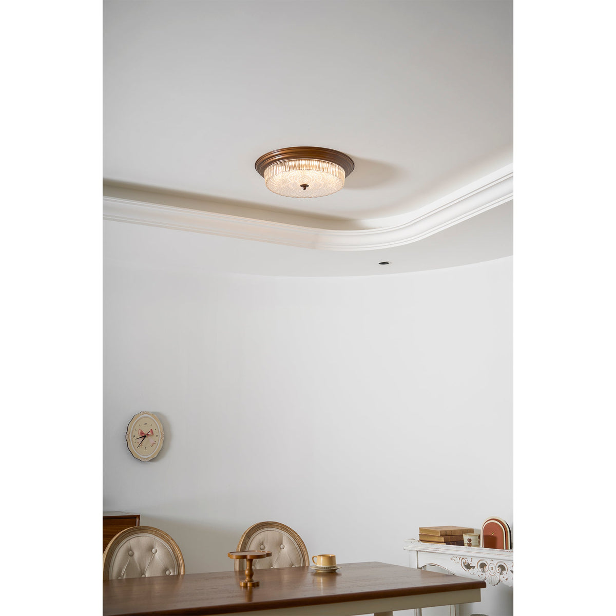 Lampada da soffitto retro a flush