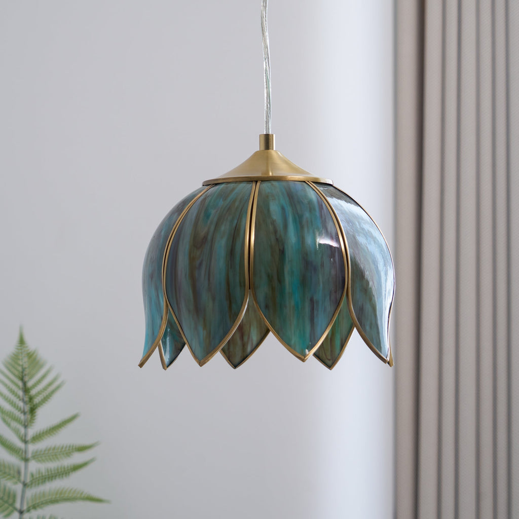 Lampada a sospensione in vetro vintage retro Eraeora