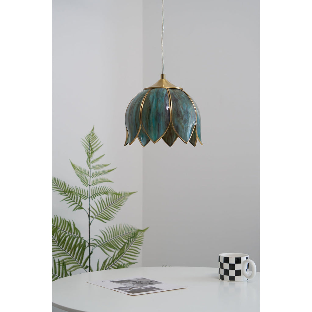 Lampada a sospensione in vetro vintage retro Eraeora