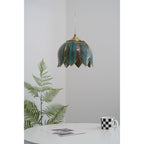 Lampada a sospensione in vetro vintage retro Eraeora
