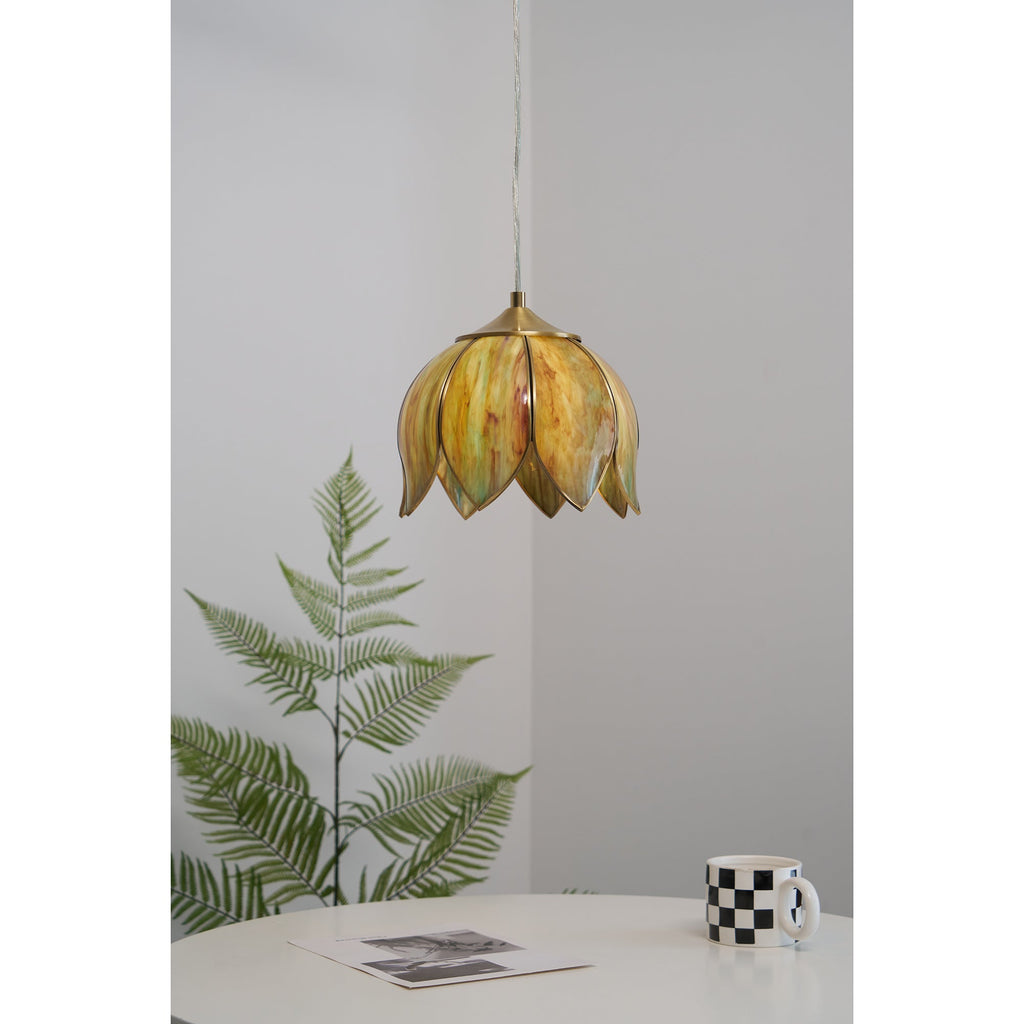 Lampada a sospensione in vetro vintage retro Eraeora