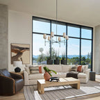 Lampadario Valea 4/6 Teste Mid-century