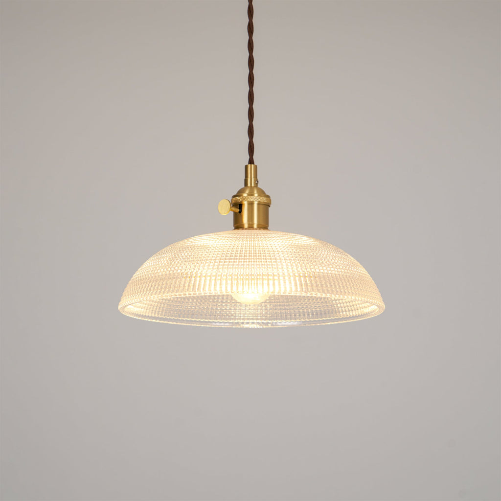 Lampada a sospensione a spirale rigata