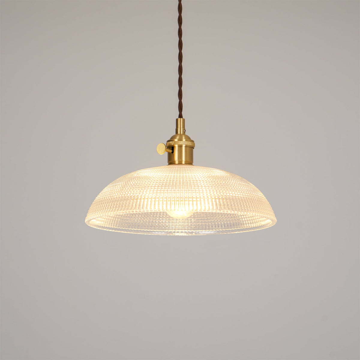 Lampada a sospensione a spirale rigata
