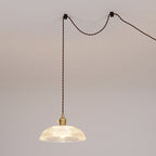 Lampada a sospensione a spirale rigata