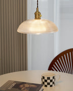 Lampada a sospensione a spirale rigata