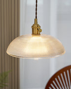 Lampada a sospensione a spirale rigata
